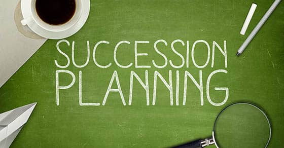 Succession,planning,concept,on,blackboard,with,pen