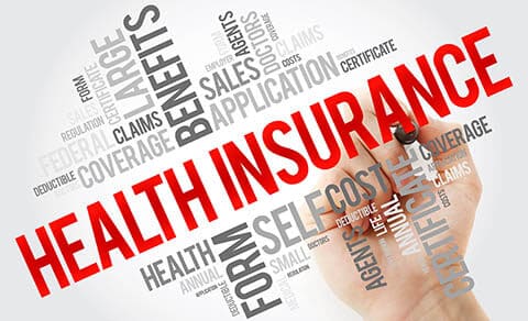 Health,insurance,word,cloud,collage,with,marker,,healthcare,concept,background