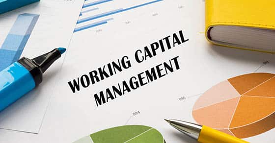 Working,capital,management,sign,on,the,piece,of,paper.