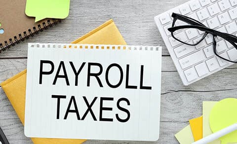 Payroll,taxes,.,text,in,the,center,of,the,template