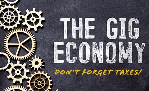 Image, shows, bold, text, "The, Gig, Economy,", with, the, note, "Don't, forget, taxes!", alongside, gears, symbolizing, the, moving, parts, and, tax, responsibilities, of, gig, work.