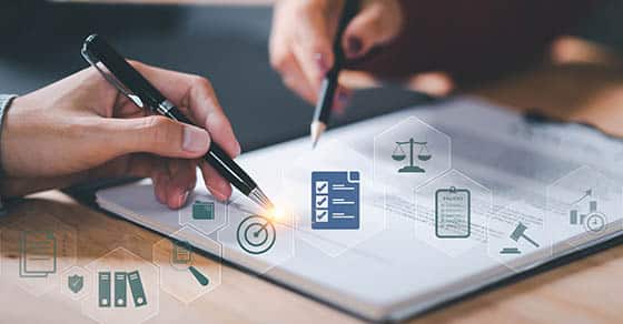 Businessman,validates,and,manages,business,documents,and,agreements,,legal,contract