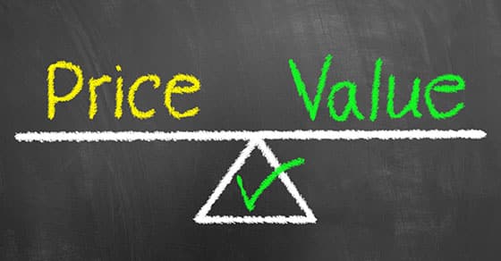 Price,value,balance,drawing,and,text,on,chalkboard,or,blackboard