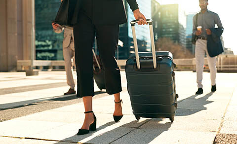 Man,,woman,and,travel,with,work,for,corporate,,professional,and