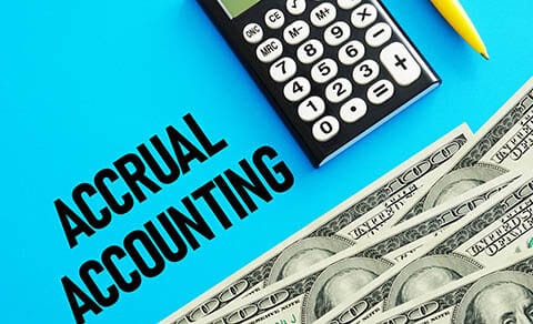 Accrual,accounting,is,shown,using,a,text