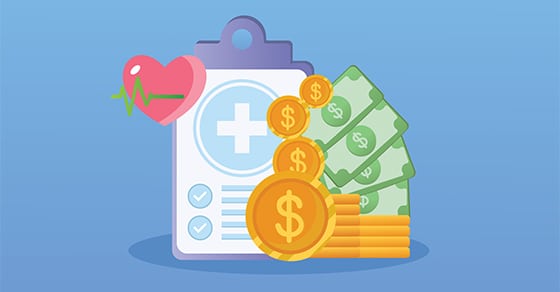 medical, clipboard, healthcare, checklist, heart, heartbeat, insurance, coins, cash, savings,