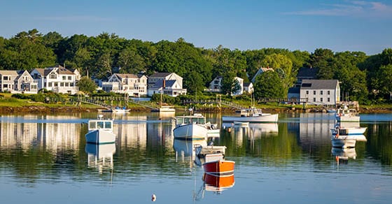 Maine,down,east,cape,porpoise,harbor